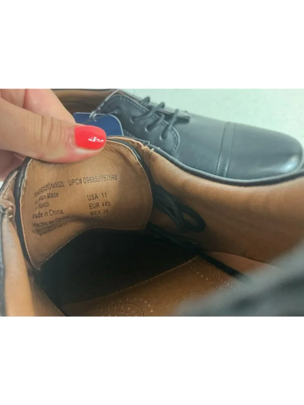 Black Oxford Shoes Lace Up New Mens 11